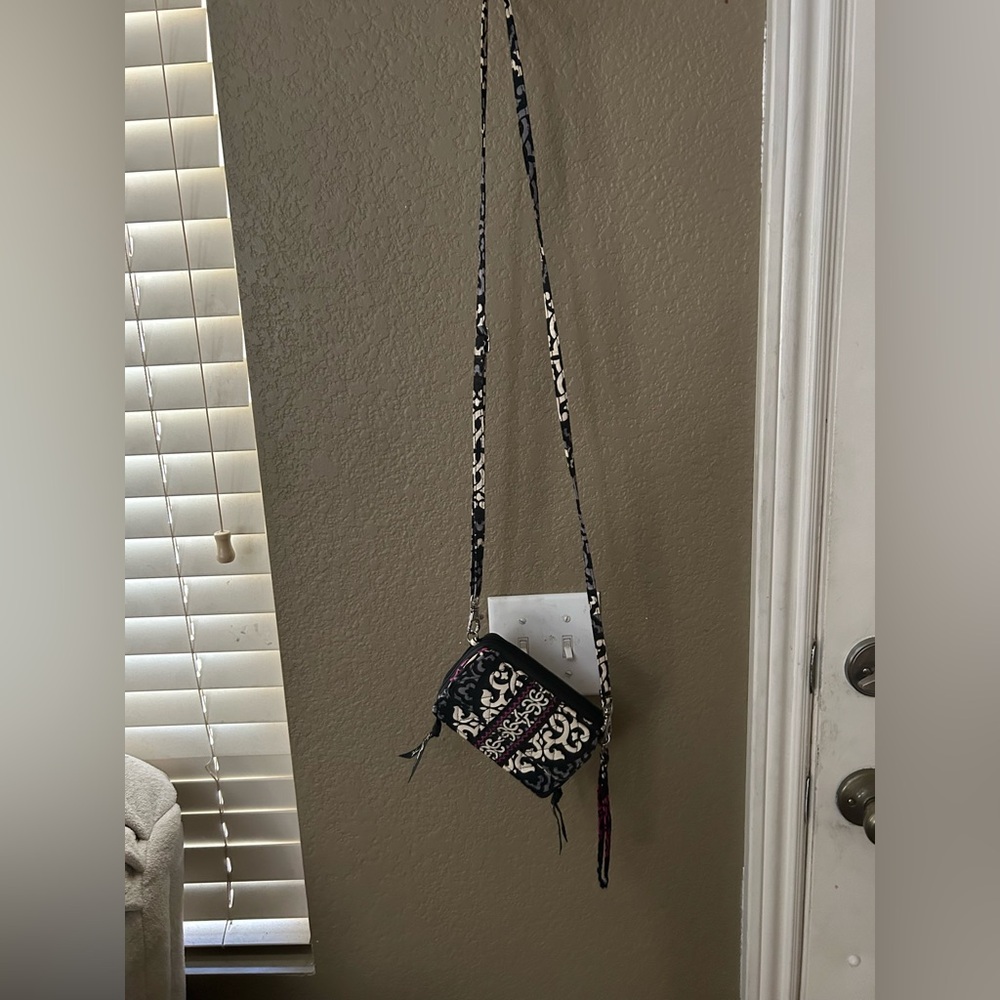 Vera Bradley Black and Cream Crossbody Bag